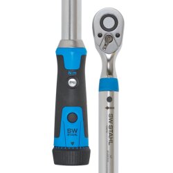 Chave de torque profissional SW-Stahl 03874L, 1/2 polegada, 40-200 Nm