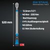 Chave de torque profissional SW-Stahl 03874L, 1/2 polegada, 40-200 Nm
