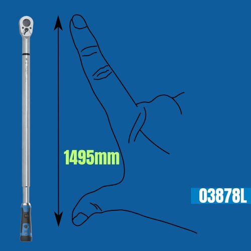 SW-Stahl 03877L Profi Drehmomentschlüssel, 3/4 