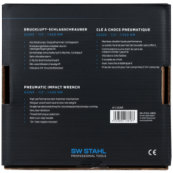 Πνευματικό κρουστικό κλειδί SW-Stahl S3269, 1/2" ίντσας, 1.450 Nm