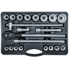 Set chei tubulare SW-Stahl 07660L, 3/4 inch, 21 buc. I cutie cu clichet I cutie cu clichet I cutie cu piulițe