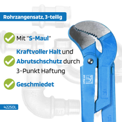 SW-Stahl 42250L rørnøglesæt, 3 stk