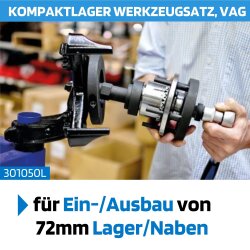 SW-Stahl 301050L Kompaktlager Werkzeugsatz, VAG, 16-teilig
