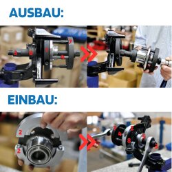 SW-Stahl 301050L Kompaktlager Werkzeugsatz, VAG, 16-teilig