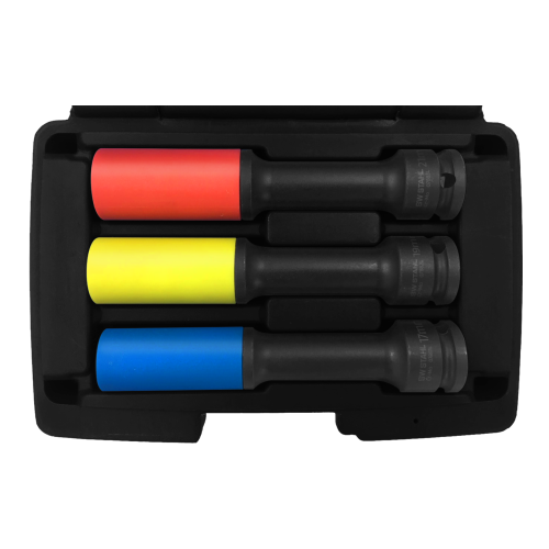 SW-Stahl 07880L wielmoerdoppen, 1/2", 17-21 mm, 3-delig, lang