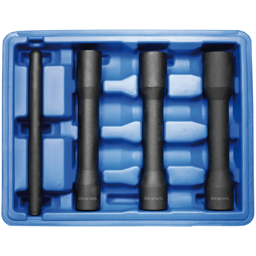 SW-Stahl 07890L Steckschlüsseleinsätze für Radschrauben, 1/2", 17-19-21 mm, 4-teilig