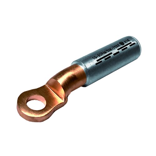 10x Kalitec Kabelschuh 50mm² M12 – Unisoliert, Ringform Nach DIN 46234, Für Dornpressung