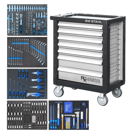 SW-Stahl Z3705 Werkstattwagen-Sortiment, bestückt, 347-teilig