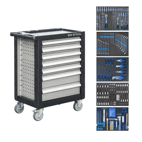 SW-Stahl Z3705 Werkstattwagen-Sortiment, bestückt, 347-teilig
