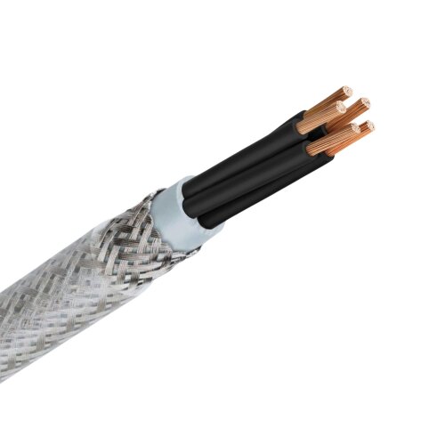 Lapp 1135804 Ölflex Classic 110 CY 4X0,75mm² geschirmte Steuerleitung mit transparentem Außenmantel ohne Schutzleiter