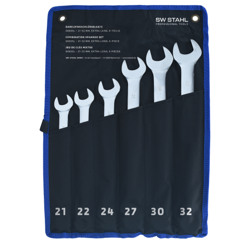Sada okombinovaných kľúčov SW-Stahl 00835L, 21-32 mm, extra dlhý, 6 kusov