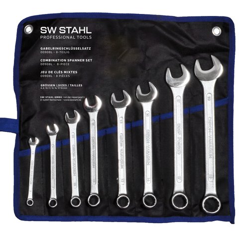 SW-Stahl 00908L Clevis wrench set, 6-19 mm, 8 pieces