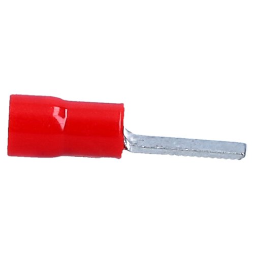 Cembre RF-PP12/1 Cosse plate isolée 21,4mm long rouge