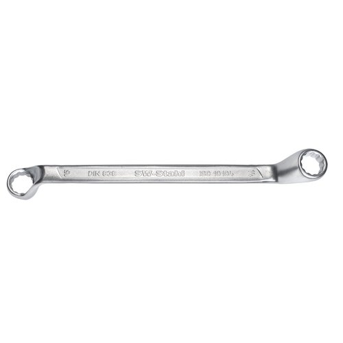 SW-Stahl 01221L Double ring spanner, 27 x 32 mm, cranked