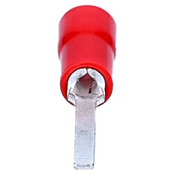 Cembre RF-PP12/19 terminal de cable de clavija plana aislada de 23,3 mm de longitud rojo