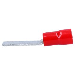 Cembre RF-PP14 terminal de cable de clavija plana aislado de 24,9 mm de longitud rojo