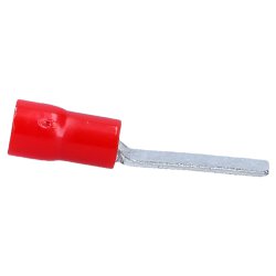 Cembre RF-PP14 flat pin cable lug insulated 24.9mm long red