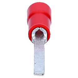 Cembre RF-PP16/23 cable de clavija plana con aislamiento de 27,3 mm de longitud rojo