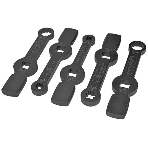 SW-Stahl 00250L Impact wrench set, E18-E24, 24-26 mm, 5 pieces