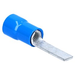 Cembre BF-PP12 plakano kontaktu kabeļa uzgalis ar izolāciju 22,9 mm garš zils