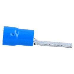 Cembre BF-PP12/25 terminal de cable de clavija plana aislada de 23,4 mm de longitud azul