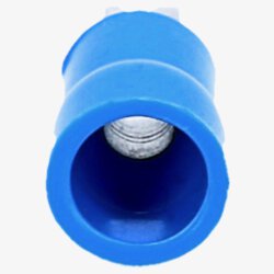 Cembre BF-PP12/29 flat pin cable lug insulated 23,4mm long blue