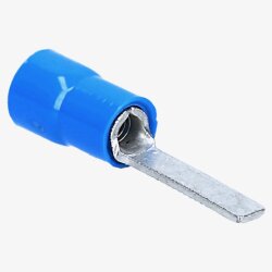 Cembre BF-PP12/29 terminal de cable con clavija plana aislado 23,4 mm de largo azul
