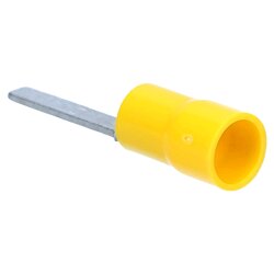 Cembre GF-PP17 flat pin cable lug insulated 33.2mm long yellow