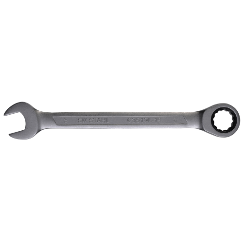 SW-Stahl 03510L-19 コンビネーションラチェットレンチ、19 mm