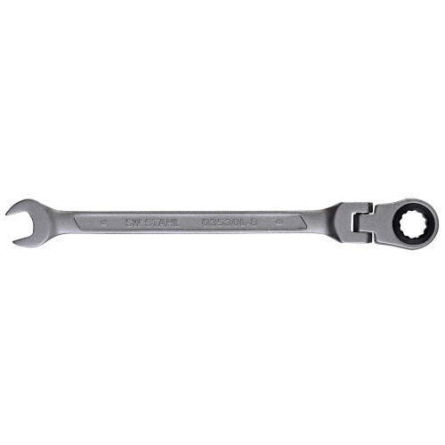 SW-Stahl 03530L-8 combination ratchet wrench, 8 mm, with joint