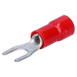 Cembre RF-U3 forked cable lug insulated U3 red