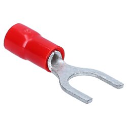 Cembre RF-U6 forked cable lug insulated U6 red