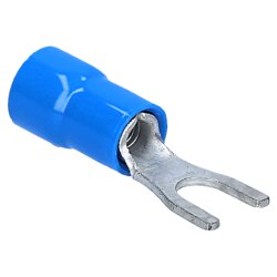 Cembre BF-U3.5 forked cable lug insulated U3.5 blue