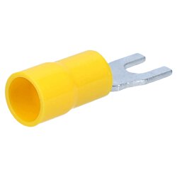 Cembre GF-U3.5 forked cable lug insulated U3.5 yellow