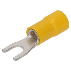 Cembre GF-U4 forked cable lug insulated U4 yellow