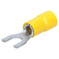 Cembre GF-U5 forked cable lug insulated U5 yellow