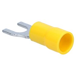 Cembre GF-U5 forked cable lug insulated U5 yellow