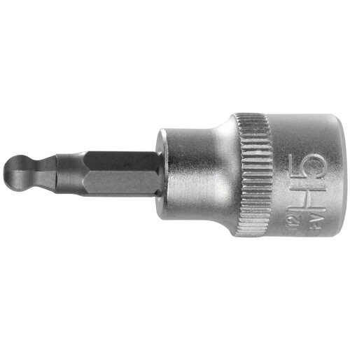 SW-Stahl 05572L Screwdriver bit, 3/8", hexagon socket, 5 mm, with ball head