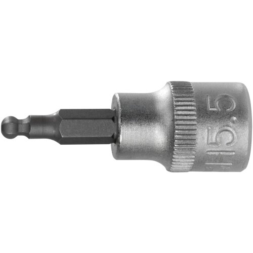 SW-Stahl 05573L skrutrekkerbits, 3/8", sekskanthylse, 5,5 mm, med kulehode