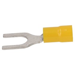 Cembre GF-U8 forked cable lug insulated U8 yellow