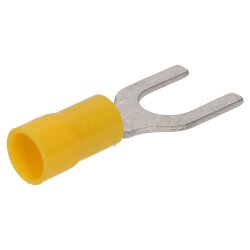 Cembre GF-U8 forked cable lug insulated U8 yellow