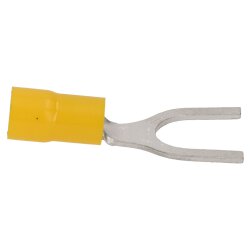 Cembre GF-U10 forked cable lug insulated U10 yellow