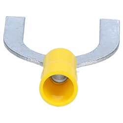 Cembre GF-U14 forked cable lug insulated U14 yellow