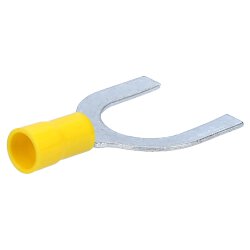 Cembre GF-U16 forked cable lug insulated U16 yellow