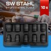 SW-Stahl 07950L IMPACT-Steckschlüsseleinsätze, 1/2", 10-24 mm, 10-teilig