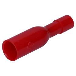 Cembre RF-BF4 enchufe redondo de 4mm rojo totalmente aislado