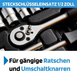 SW-Stahl 05632L-30 pipenøkkelinnsats, 1/2", tolvpunkts, 30 mm, dyp