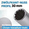 SW-Stahl 05632L-30 pipenøkkelinnsats, 1/2", tolvpunkts, 30 mm, dyp